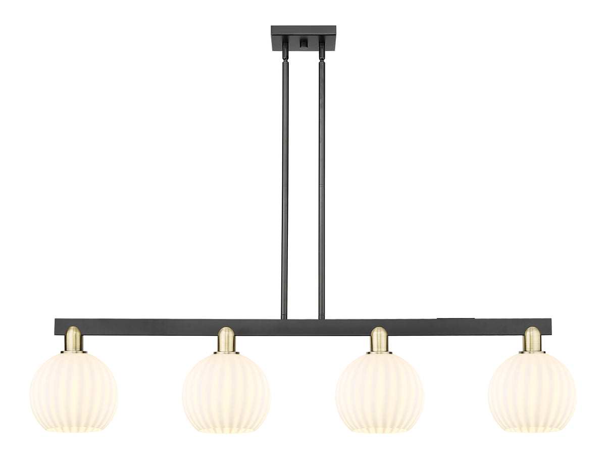 48-Inch 4-Light Stem-Hung Island Light 10.5-Inch High