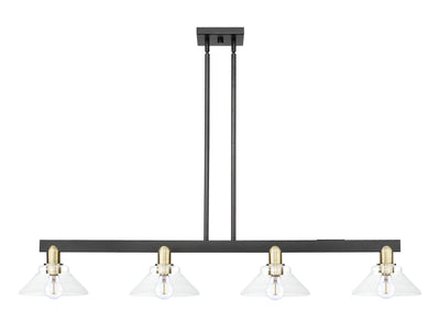Arcadia Island Light Cast Brass Glass Steel