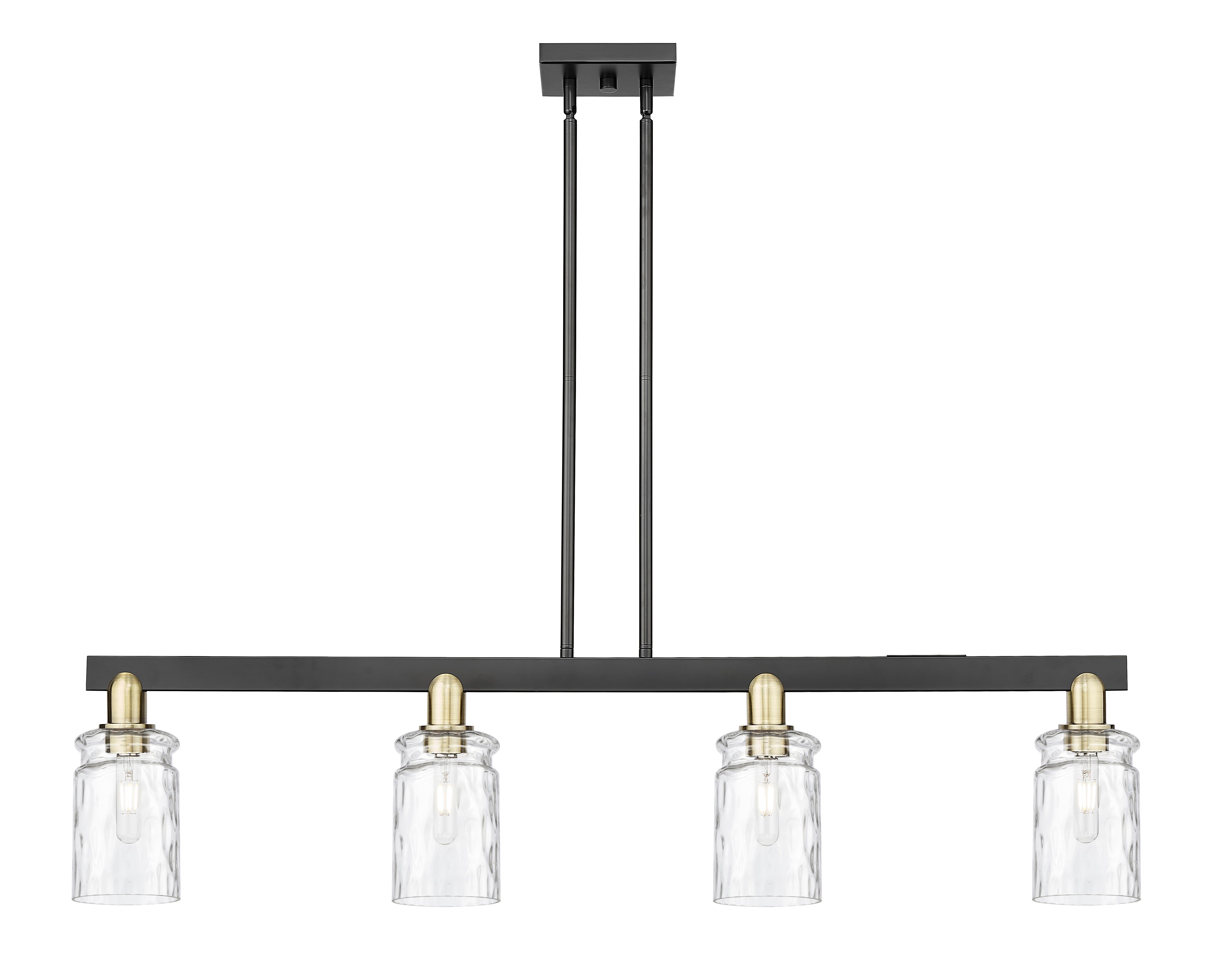 Arcadia Island Light Brass Steel Glass