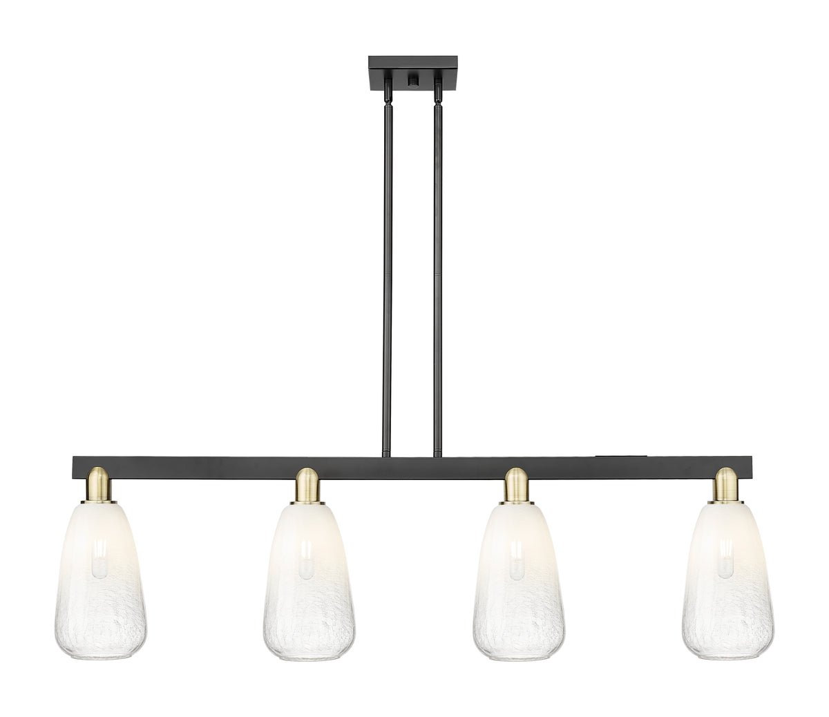 Brookhaven Almond 48-Inch 4-Light Stem-Hung Island Light 13.875-Inch High