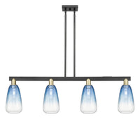 Brookhaven Almond 48-Inch 4-Light Stem-Hung Island Light 13.875-Inch High