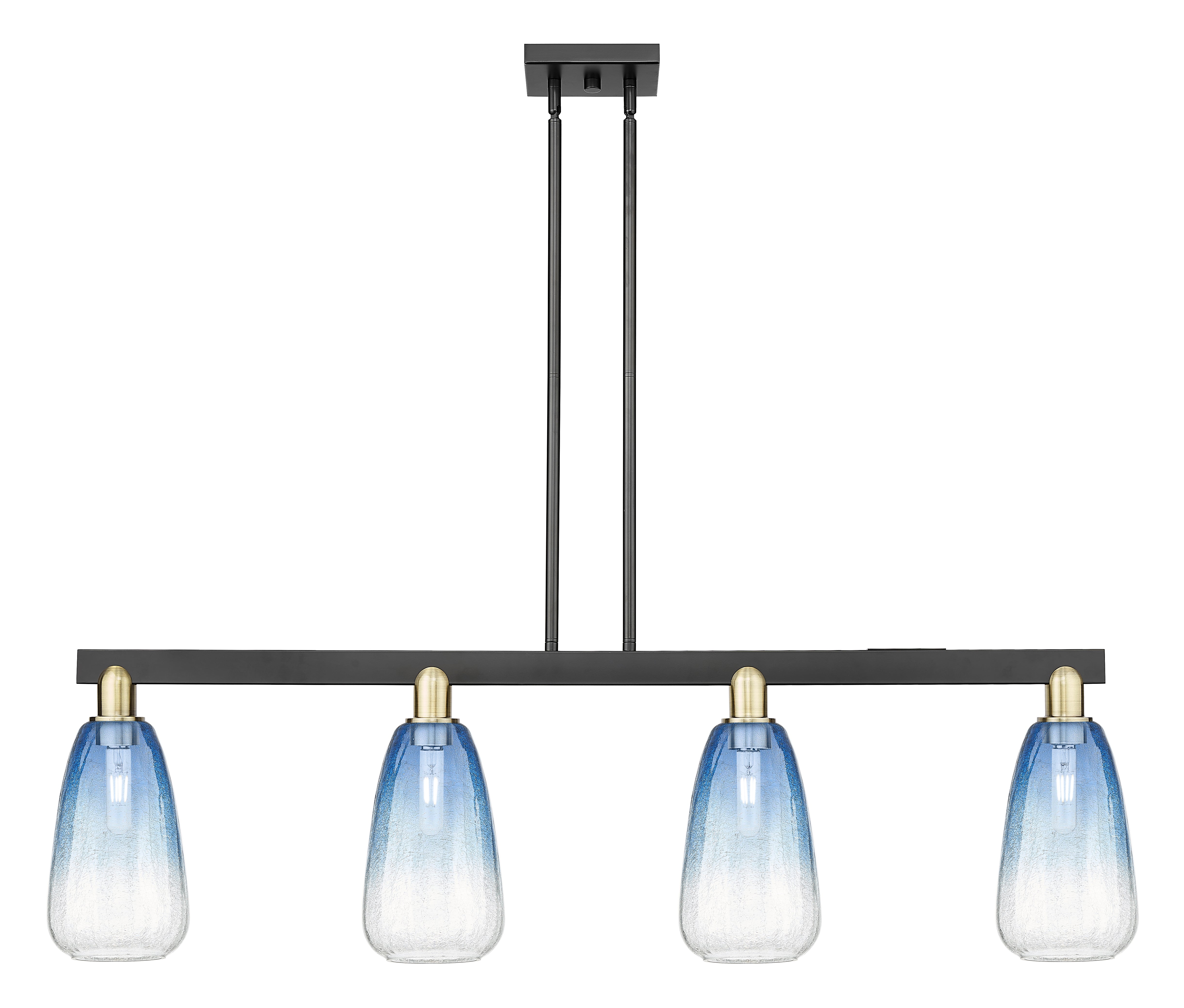 Arcadia Island Light Glass Brass Steel