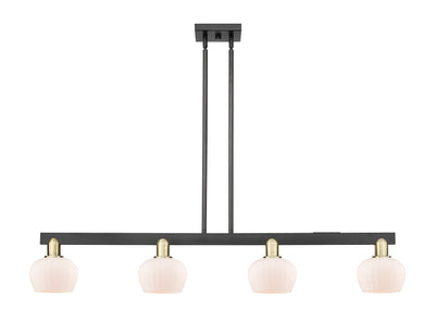 Arcadia Island Light Cast Brass Glass Steel