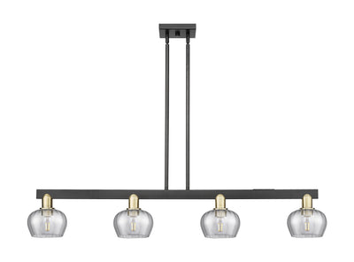 Arcadia Island Light Cast Brass Glass Steel