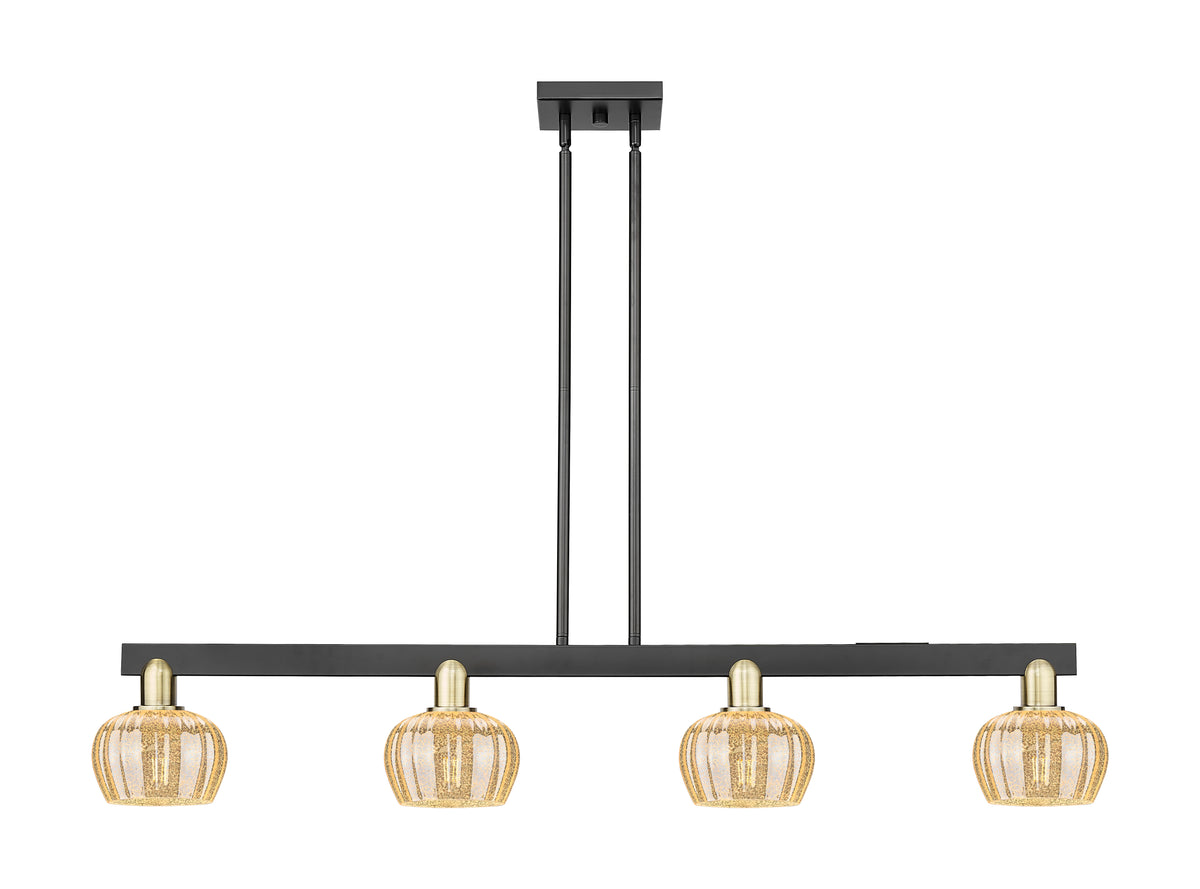 Fenton 49-Inch 4-Light Stem-Hung Island Light 8.375-Inch High