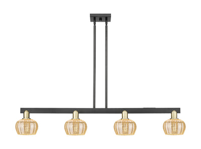 Arcadia Island Light Cast Brass Glass Steel