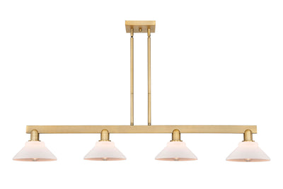 Arcadia Island Light Cast Brass Glass Steel