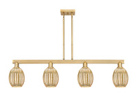 Preston Bulb 48-Inch 4-Light Stem-Hung Island Light 11.625-Inch High