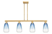 Brookhaven Almond 48-Inch 4-Light Stem-Hung Island Light 13.875-Inch High