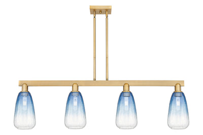 Arcadia Island Light Glass Brass Steel
