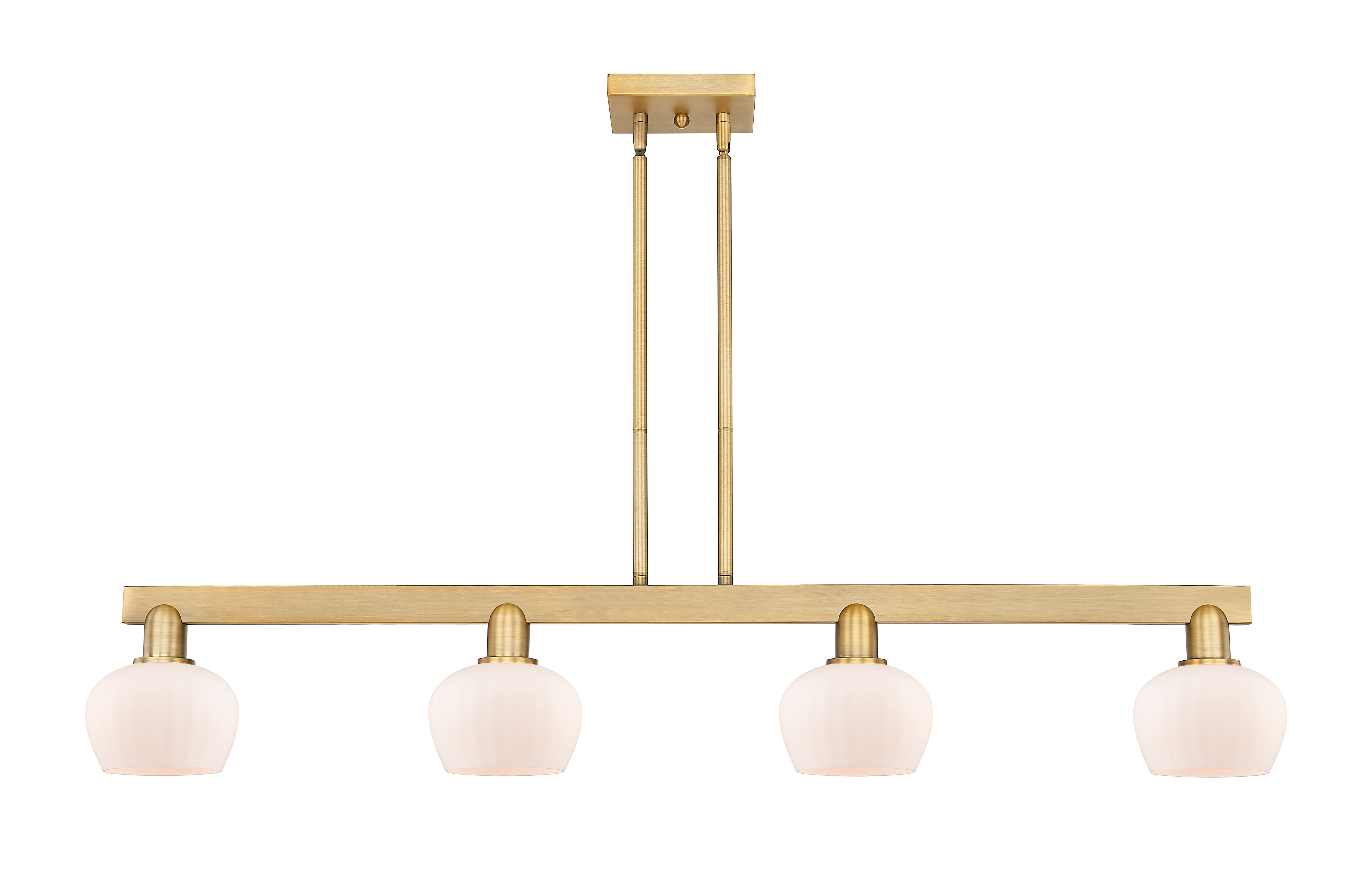 Arcadia Island Light Cast Brass Glass Steel