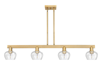 Arcadia Island Light Cast Brass Glass Steel