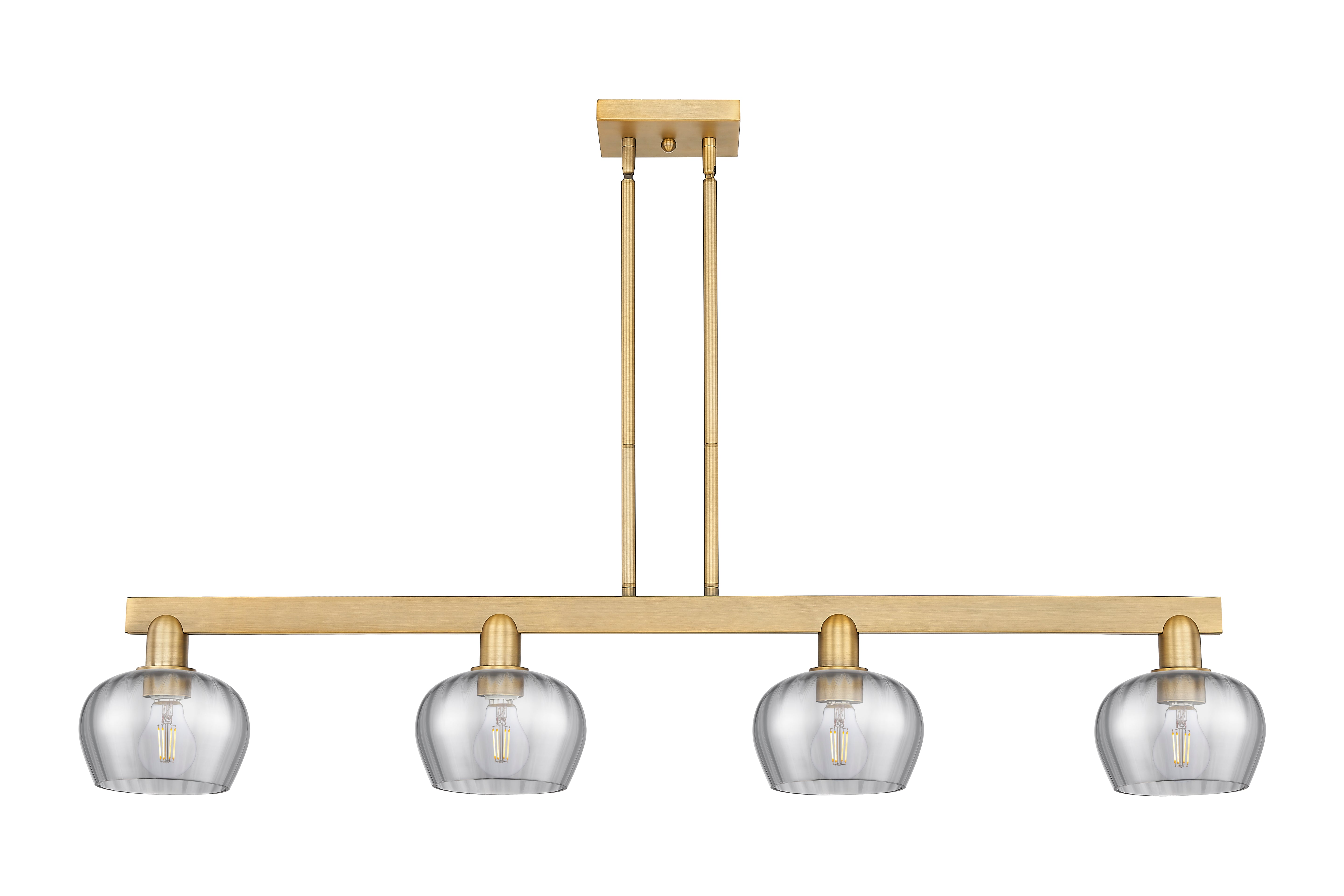 Arcadia Island Light Cast Brass Glass Steel