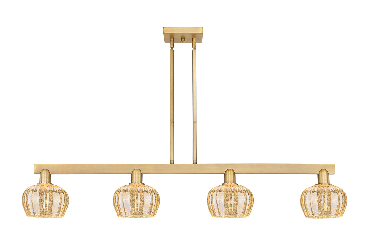 Fenton 49-Inch 4-Light Stem-Hung Island Light 8.375-Inch High