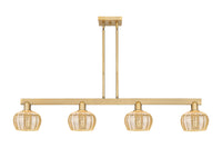 Fenton 49-Inch 4-Light Stem-Hung Island Light 8.375-Inch High
