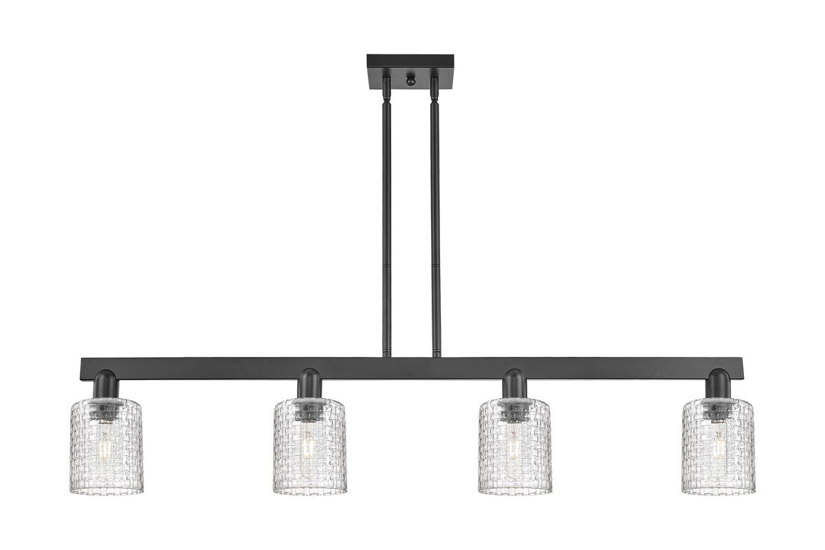 Cobbleskill 48-Inch 4-Light Stem-Hung Island Light 9.875-Inch High