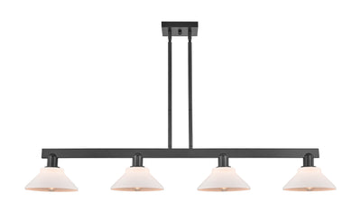 Arcadia Island Light Cast Brass Glass Steel