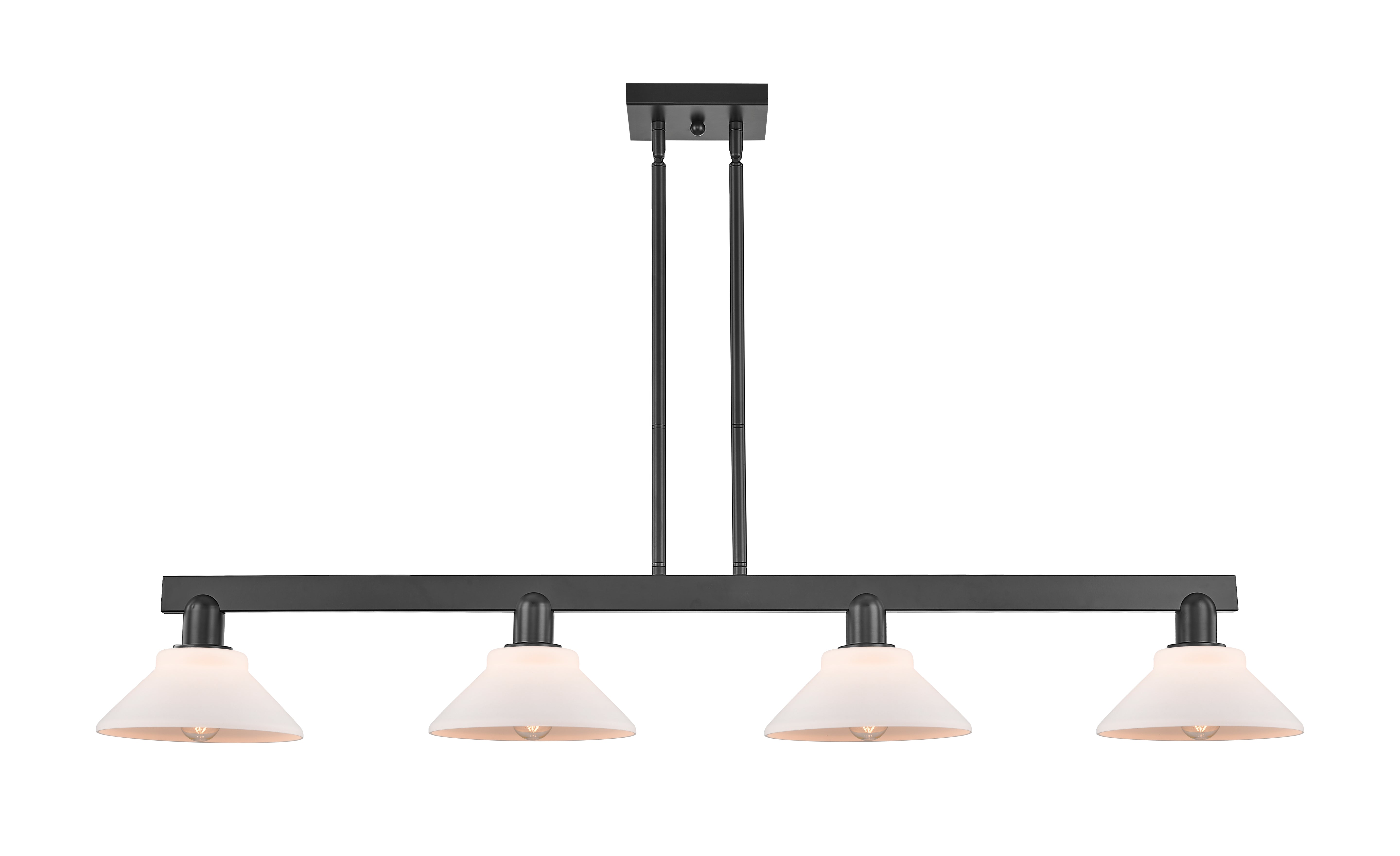 Arcadia Island Light Cast Brass Glass Steel
