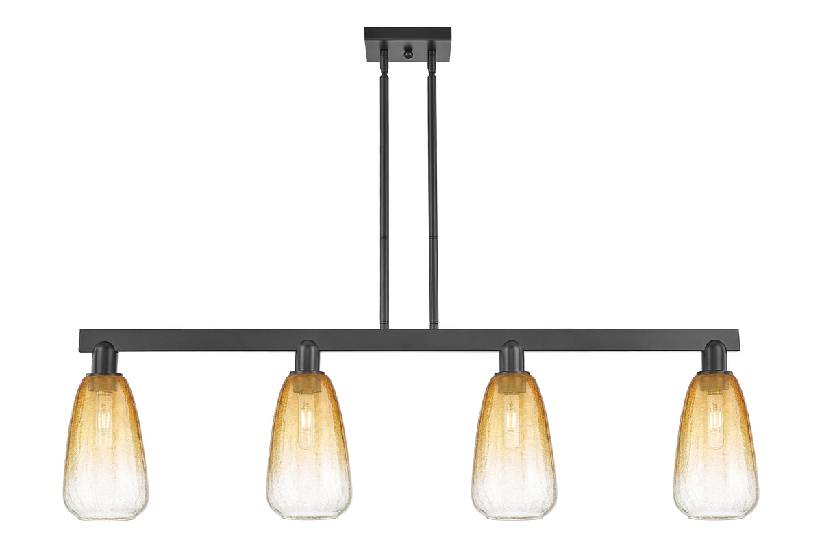 Brookhaven Almond 48-Inch 4-Light Stem-Hung Island Light 13.875-Inch High