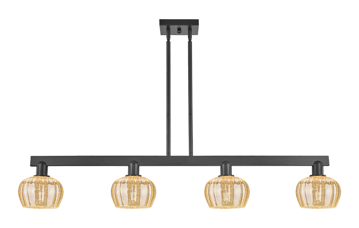 Fenton 49-Inch 4-Light Stem-Hung Island Light 8.375-Inch High