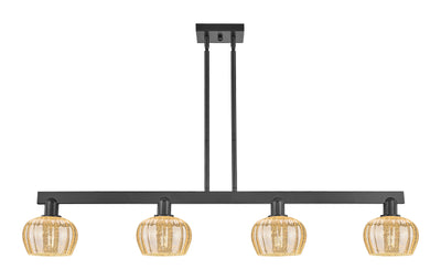 Arcadia Island Light Cast Brass Glass Steel
