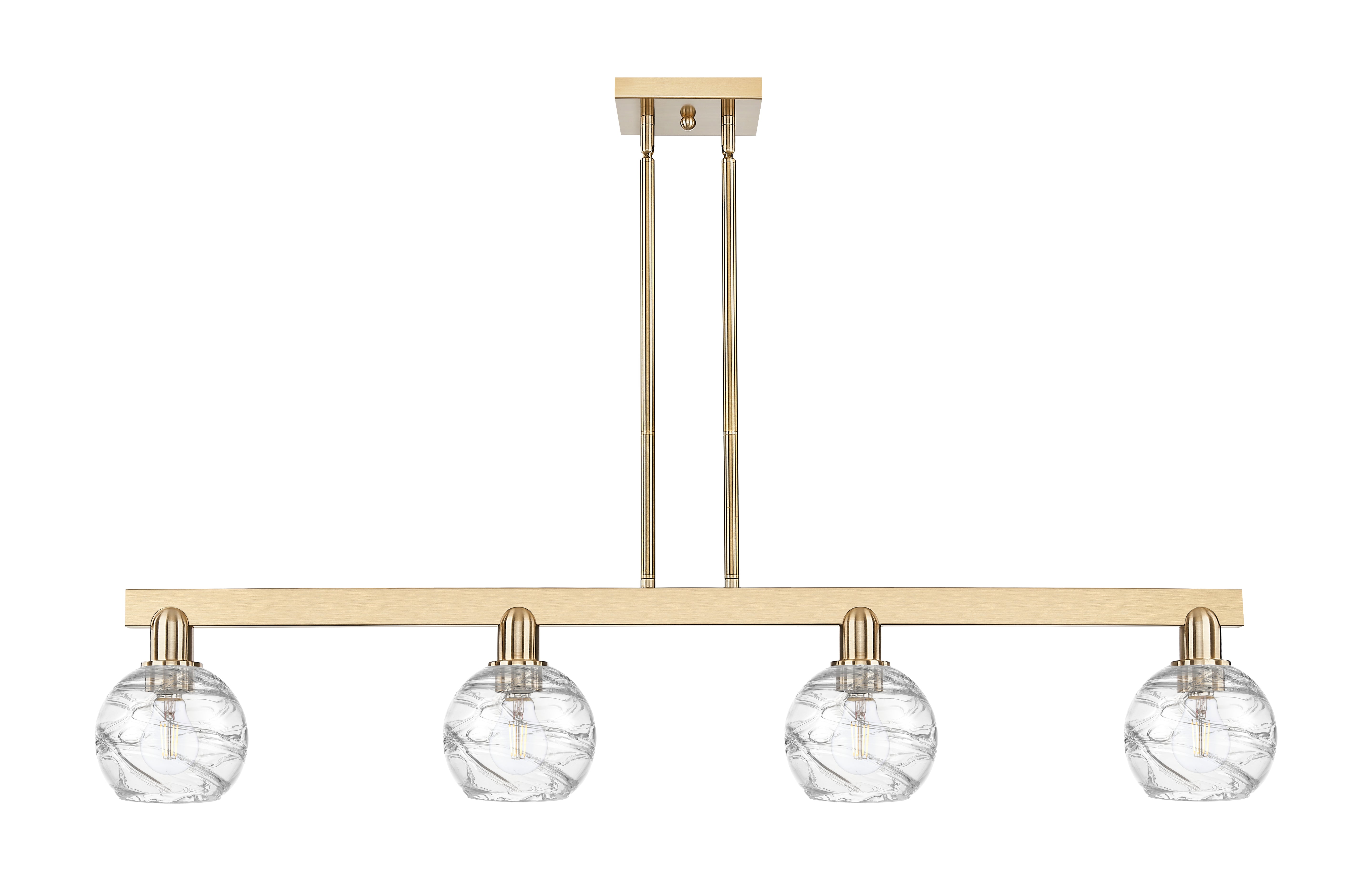 Arcadia Island Light Nine Inch Brass