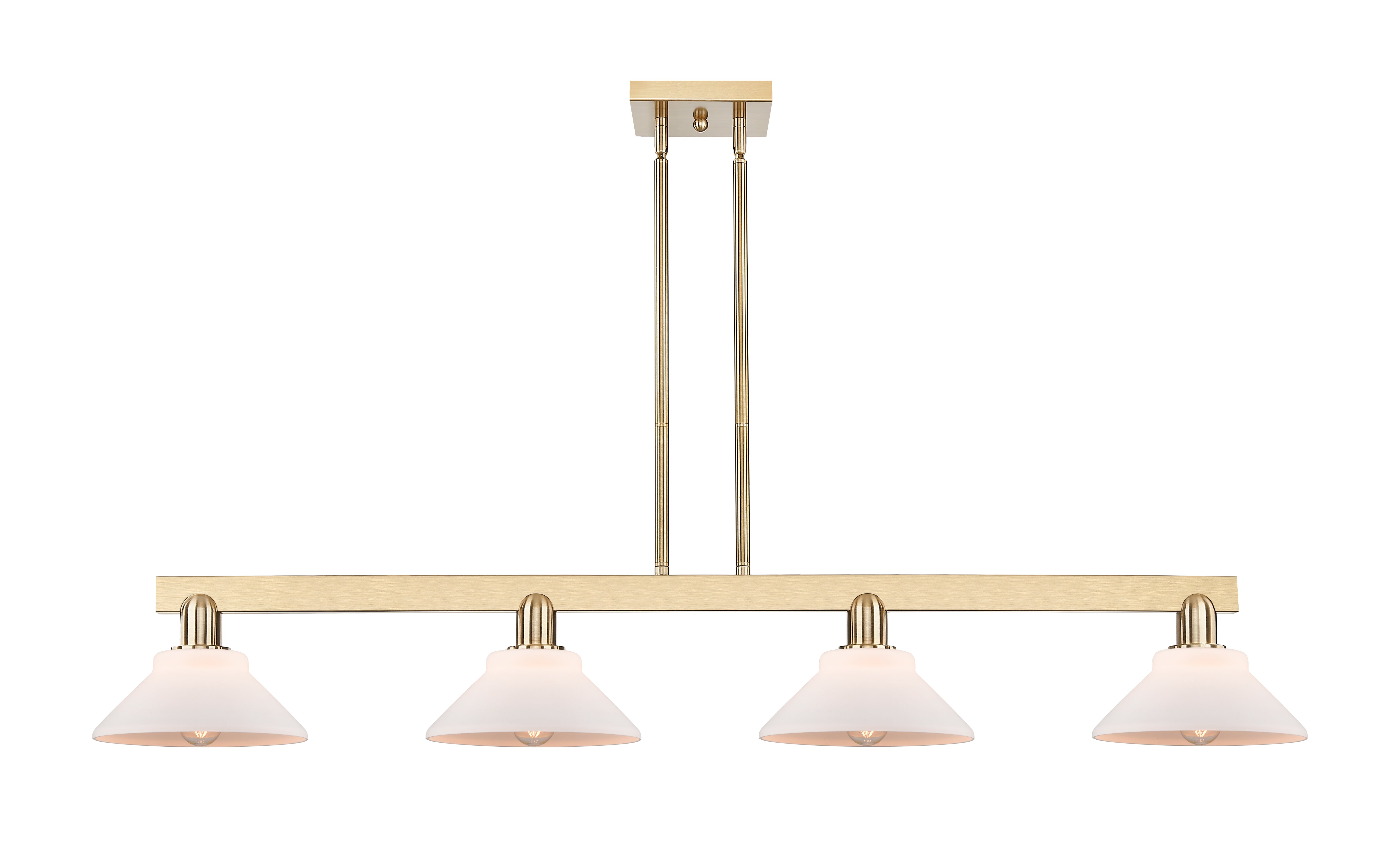 Arcadia Island Light Cast Brass Glass Steel