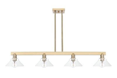 Arcadia Island Light Cast Brass Glass Steel