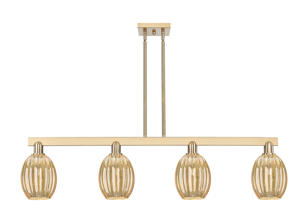 Preston Bulb 48-Inch 4-Light Stem-Hung Island Light 11.625-Inch High