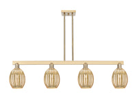 Preston Bulb 48-Inch 4-Light Stem-Hung Island Light 11.625-Inch High