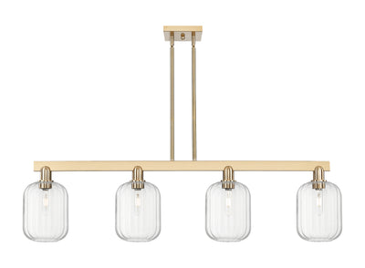 Arcadia Island Light Cast Brass Steel Glass
