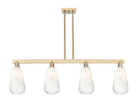 Brookhaven Almond 48-Inch 4-Light Stem-Hung Island Light 13.875-Inch High