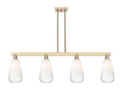 Arcadia Island Light Glass Brass Steel