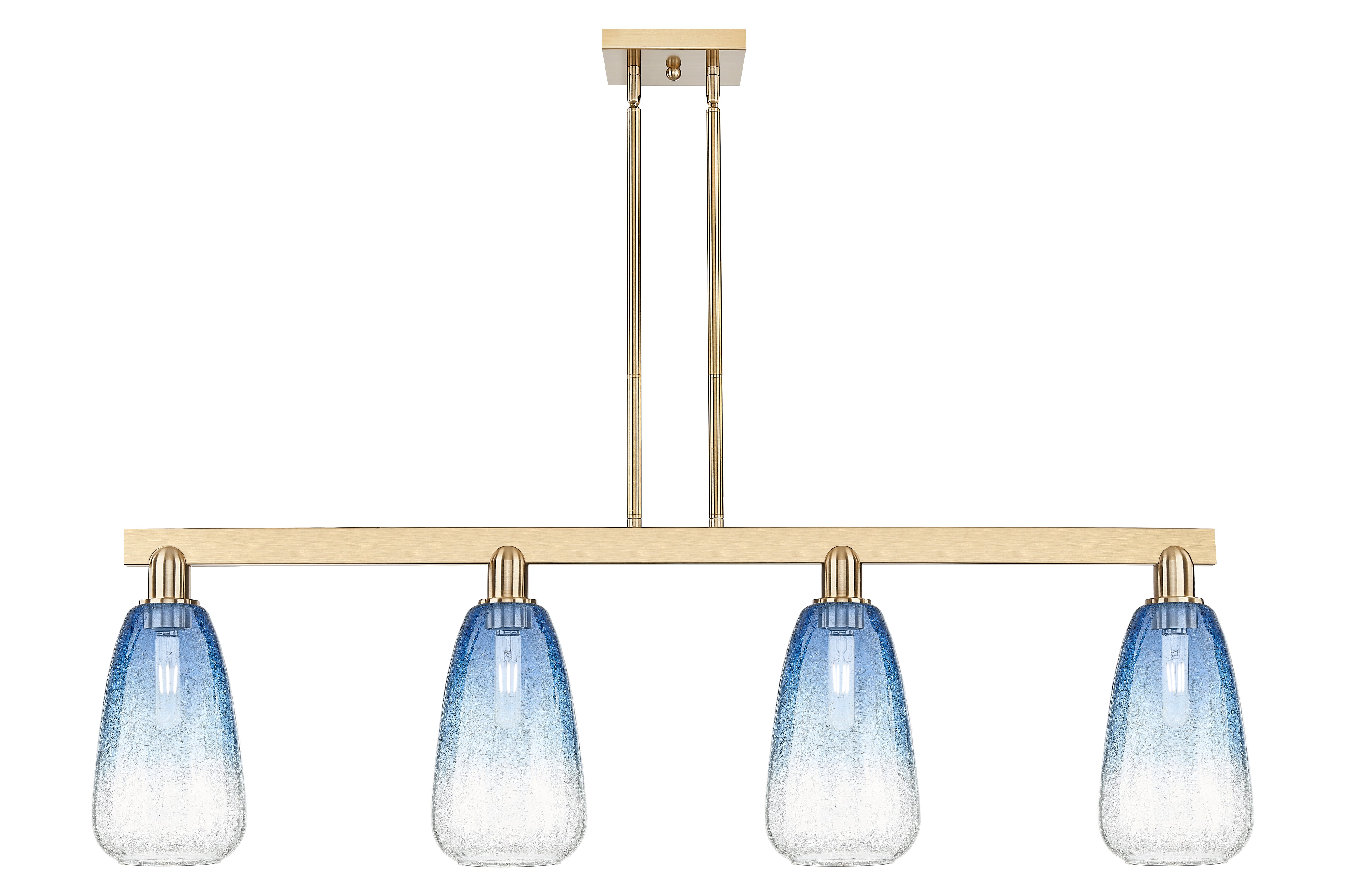 Arcadia Island Light Glass Brass Steel