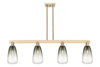 Brookhaven Almond 48-Inch 4-Light Stem-Hung Island Light 13.875-Inch High