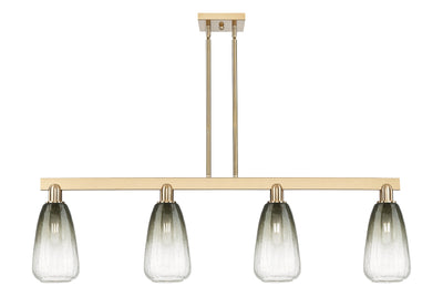 Arcadia Island Light Glass Brass Steel