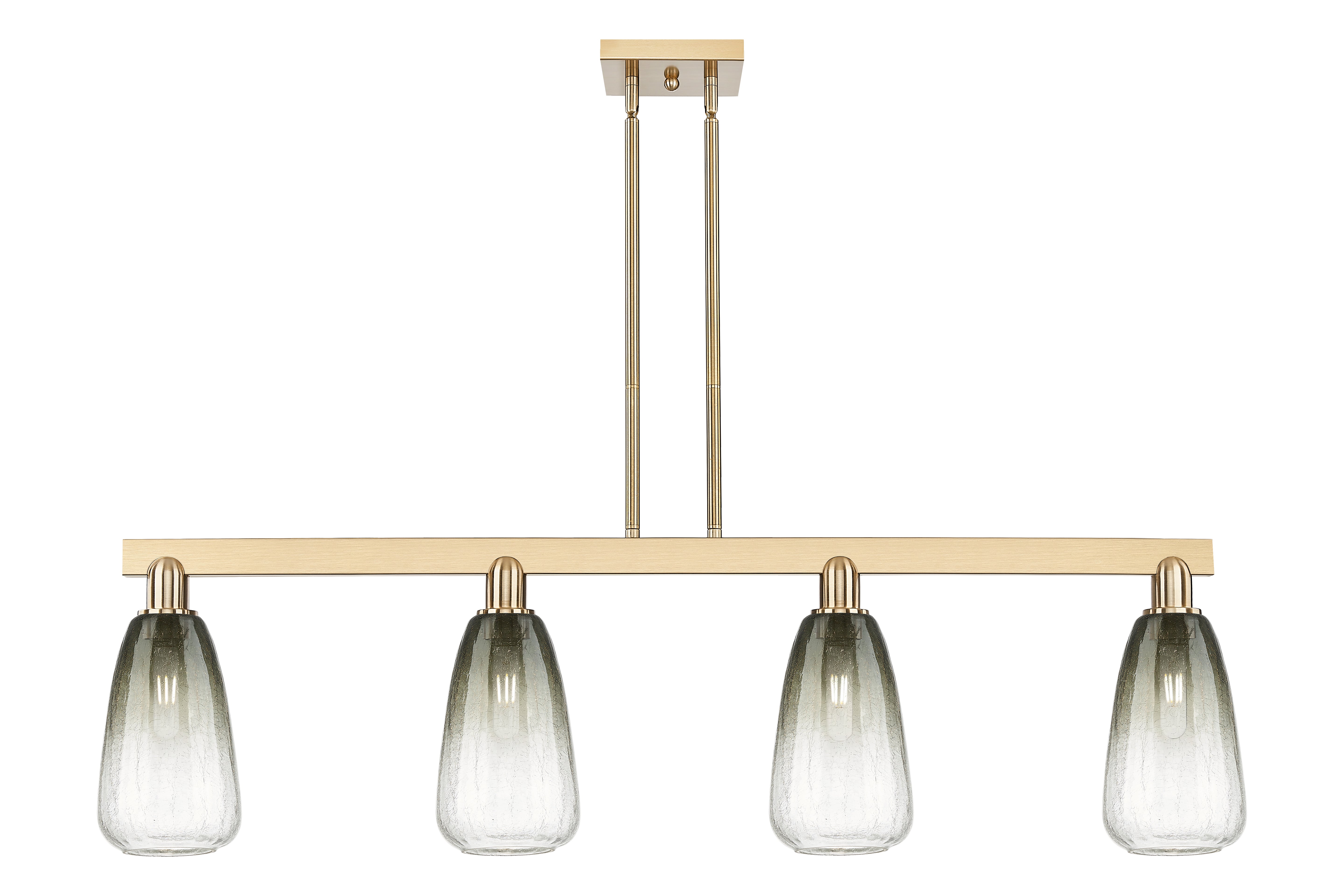 Arcadia Island Light Glass Brass Steel