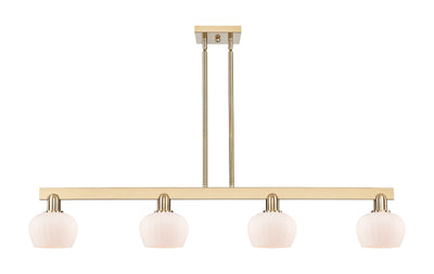 Arcadia Island Light Cast Brass Glass Steel