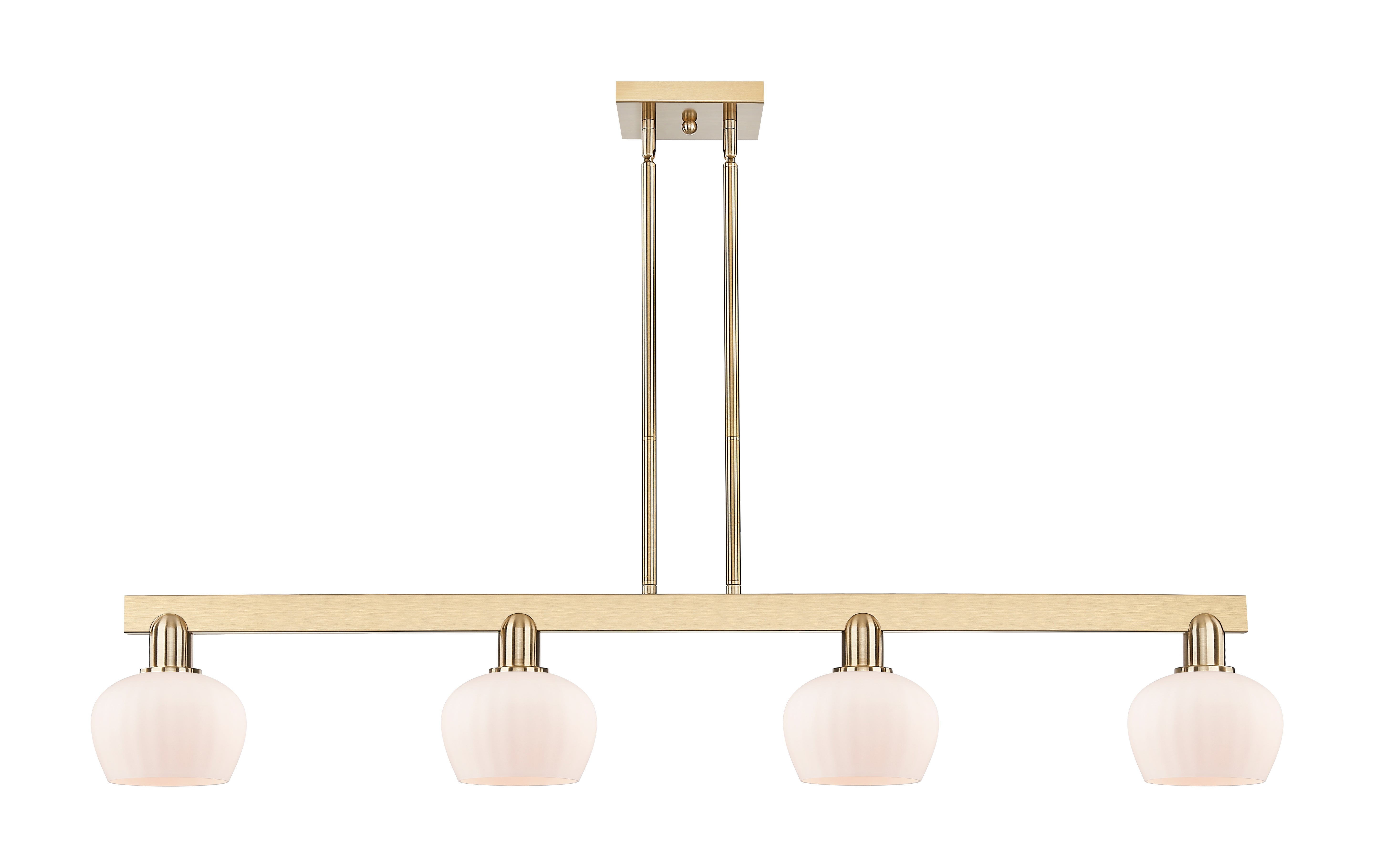Arcadia Island Light Cast Brass Glass Steel