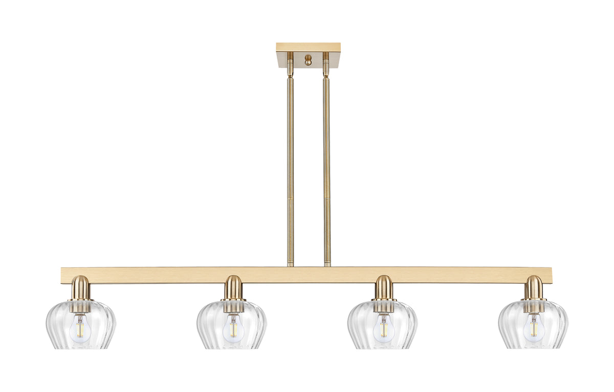 Fenton 49-Inch 4-Light Stem-Hung Island Light 8.375-Inch High