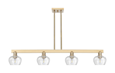 Arcadia Island Light Cast Brass Glass Steel
