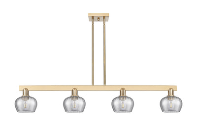 Arcadia Island Light Cast Brass Glass Steel
