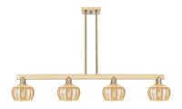 Fenton 49-Inch 4-Light Stem-Hung Island Light 8.375-Inch High