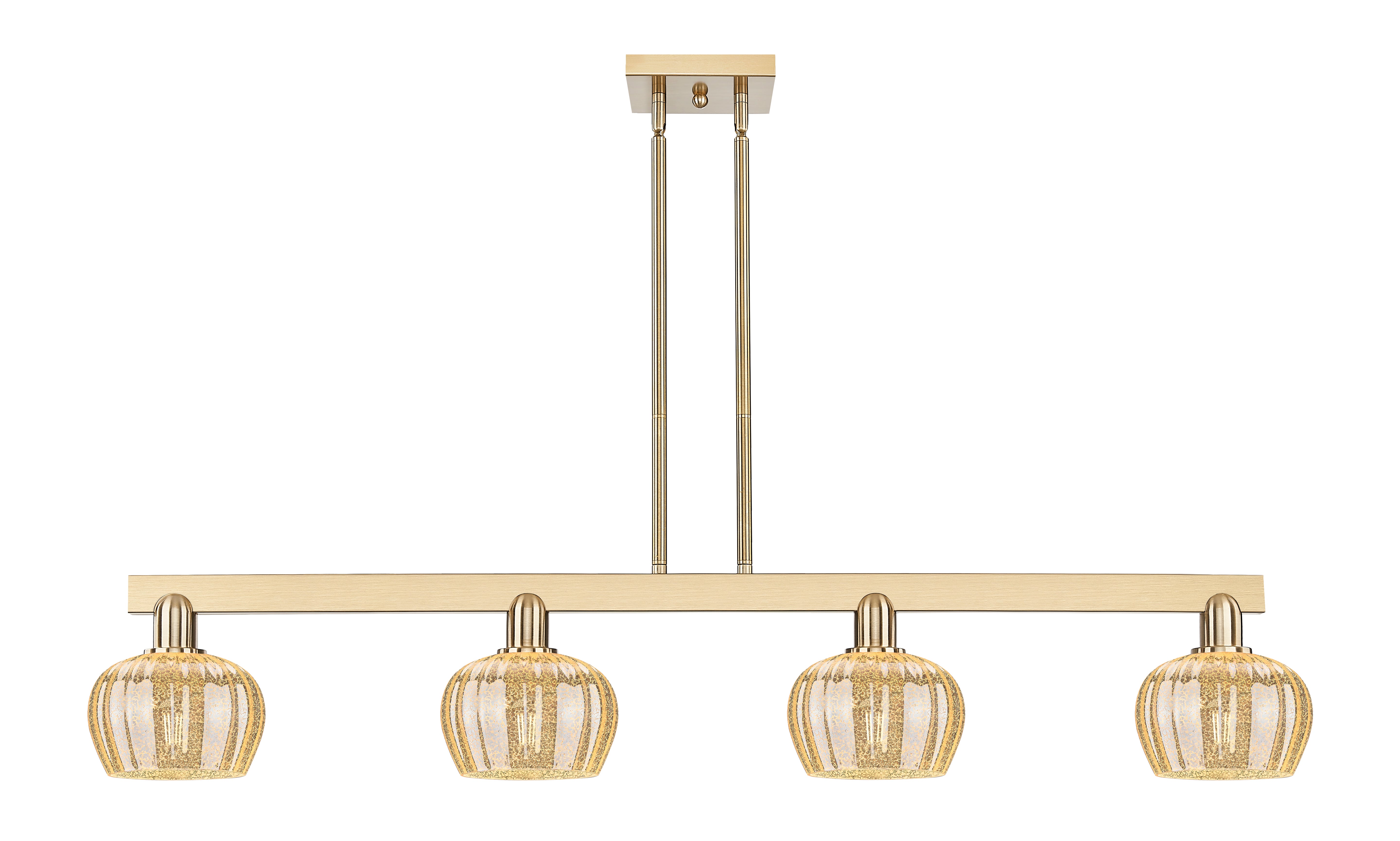 Arcadia Island Light Cast Brass Glass Steel