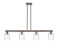 Cobbleskill 48-Inch 4-Light Stem-Hung Island Light 9.875-Inch High Sloped-Ceiling Compatible