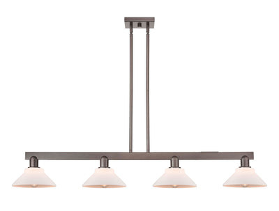 Arcadia Island Light Cast Brass Glass Steel