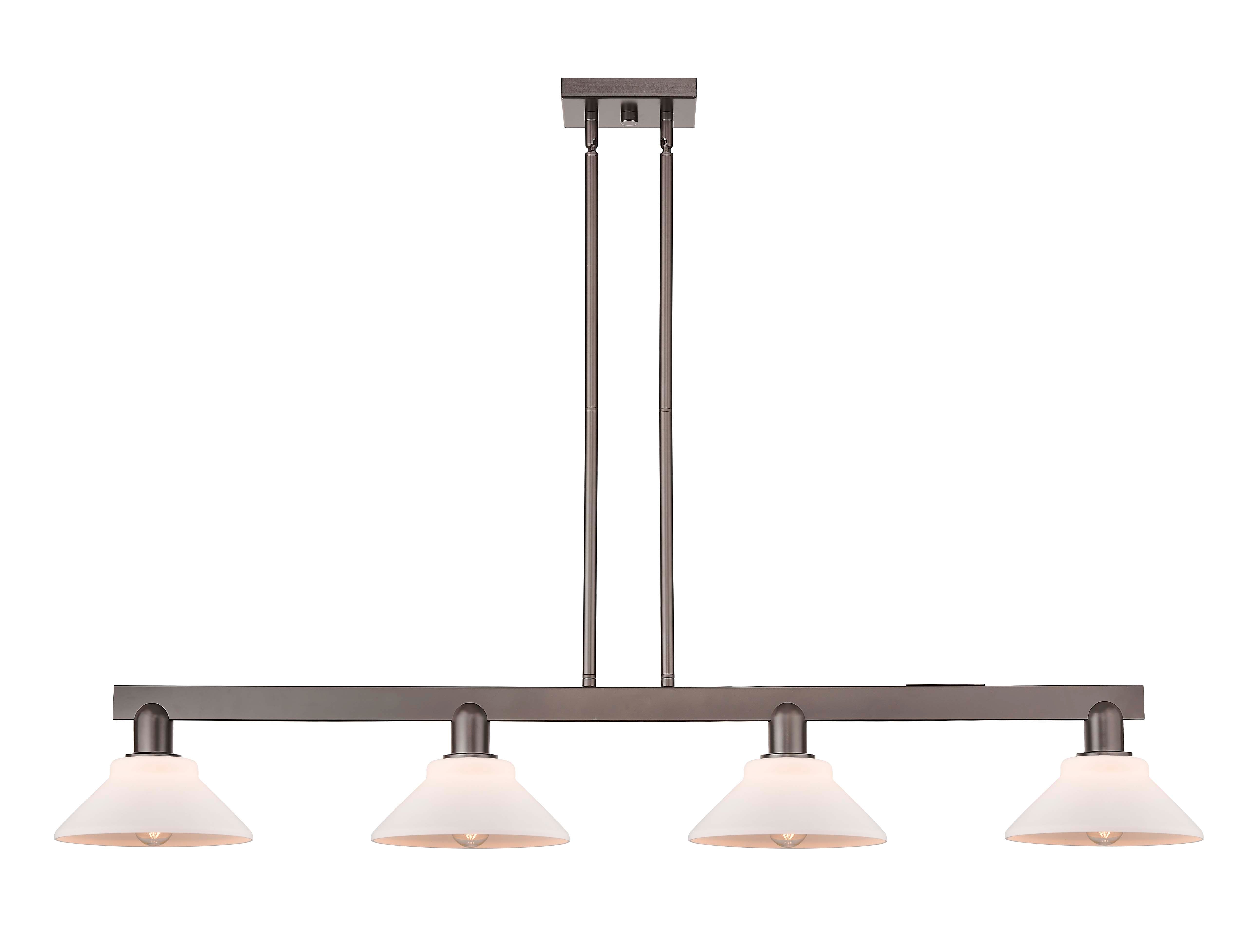 Arcadia Island Light Cast Brass Glass Steel