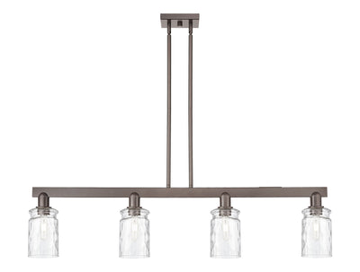 Arcadia Island Light Brass Steel Glass