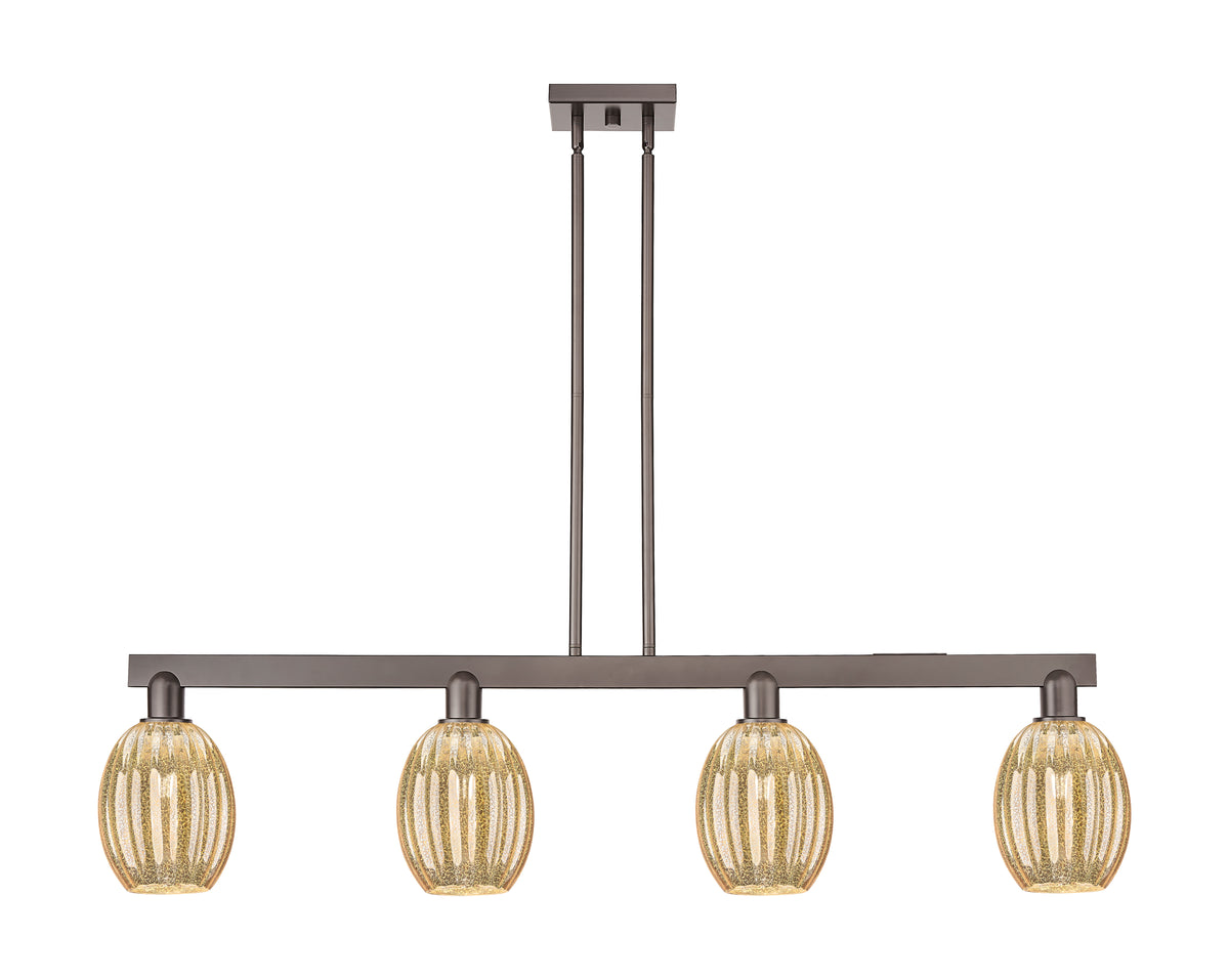 Preston Bulb 48-Inch 4-Light Stem-Hung Island Light 11.625-Inch High