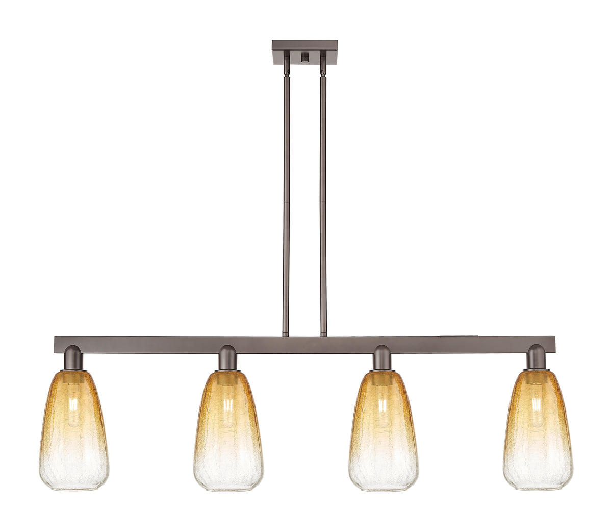 Brookhaven Almond 48-Inch 4-Light Stem-Hung Island Light 13.875-Inch High